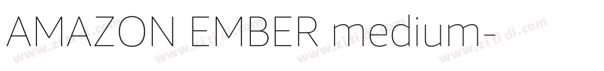 AMAZON EMBER medium字体转换